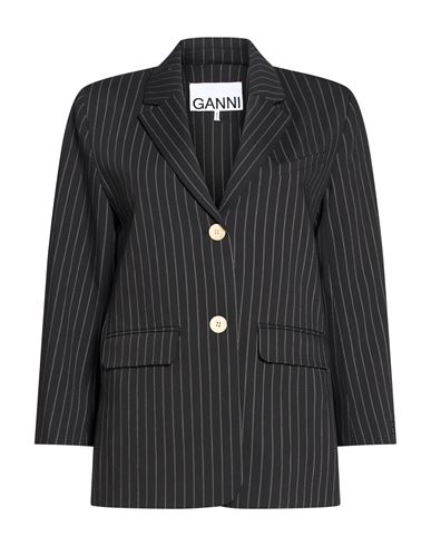 Woman Blazer Black Size 6 EcoVero viscose, Recycled polyester, Elastane, Polyester
