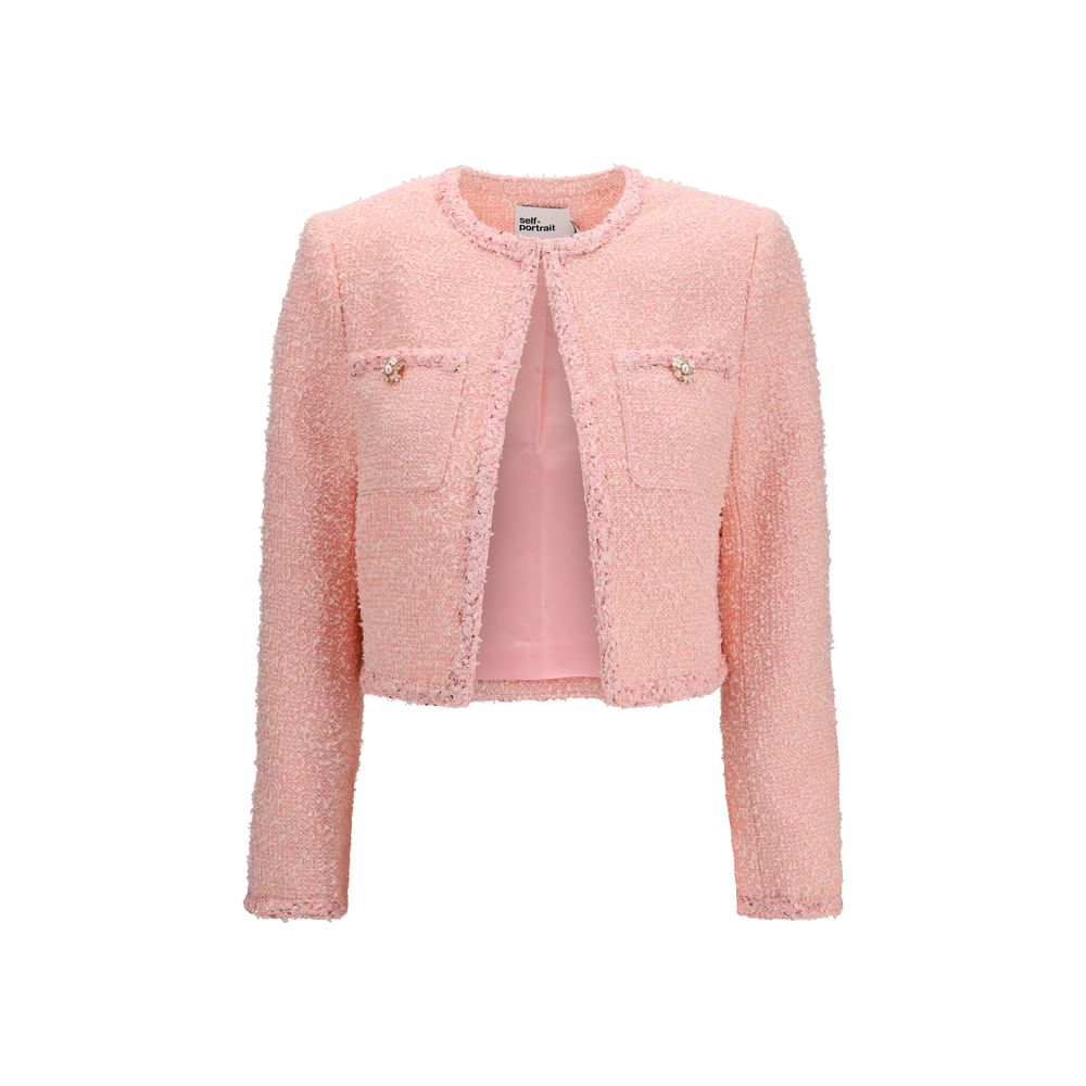 Bouclé Jacket — Pink