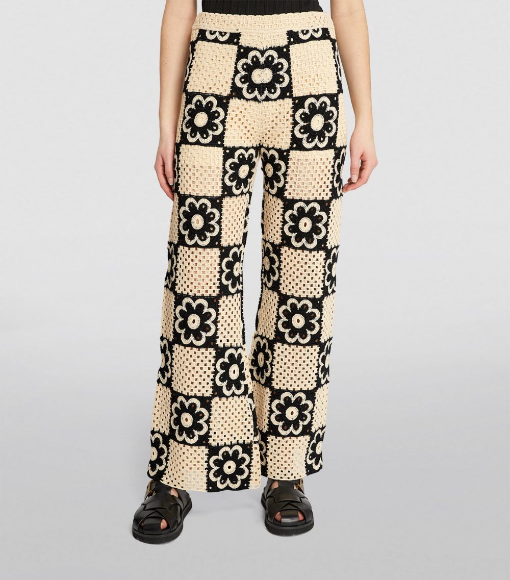 Crochet-Knit Trousers