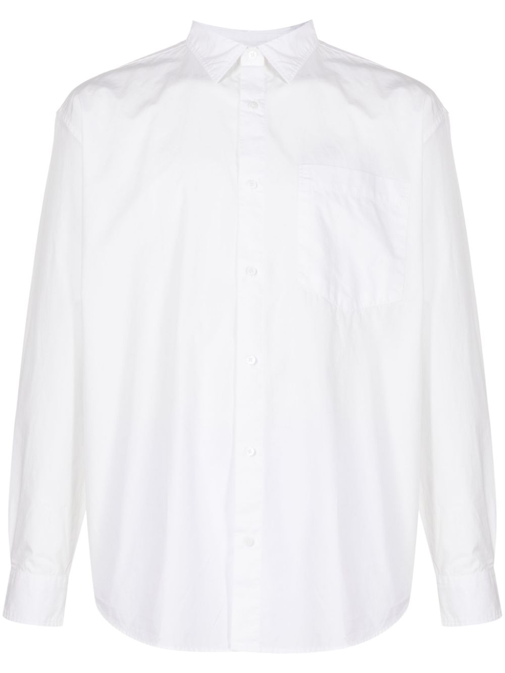 Long-sleeve cotton shirt - White