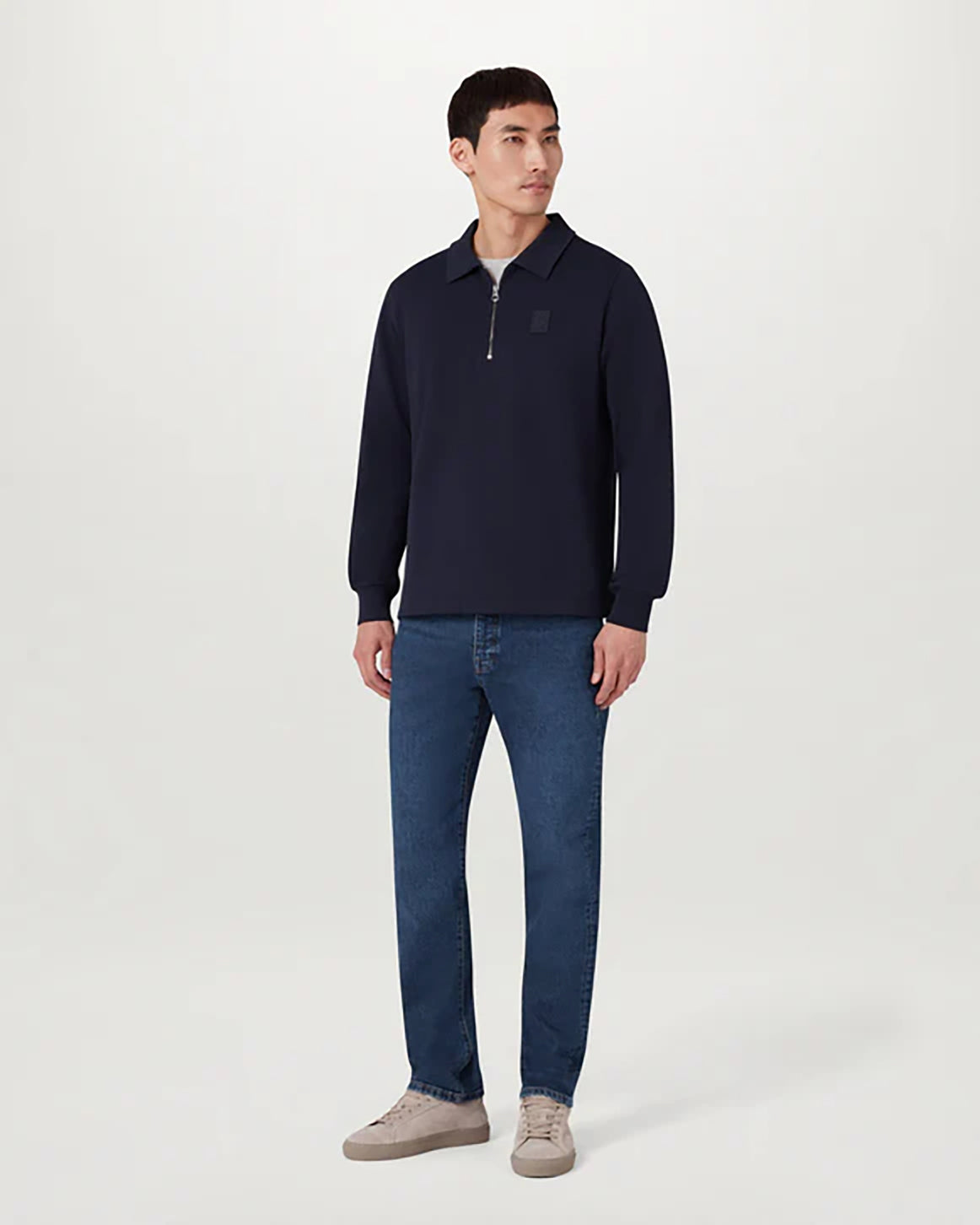 Belstaff Mens B69 Regular Fit, Mid-Rise Jeans in Dark Blue Cotton - 36W