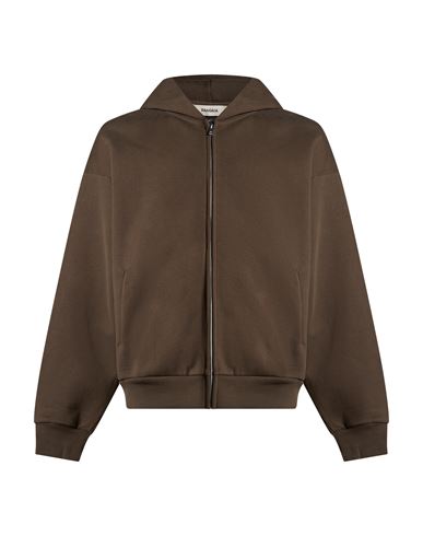 Man Sweatshirt Khaki Size L Organic cotton, Recycled cotton