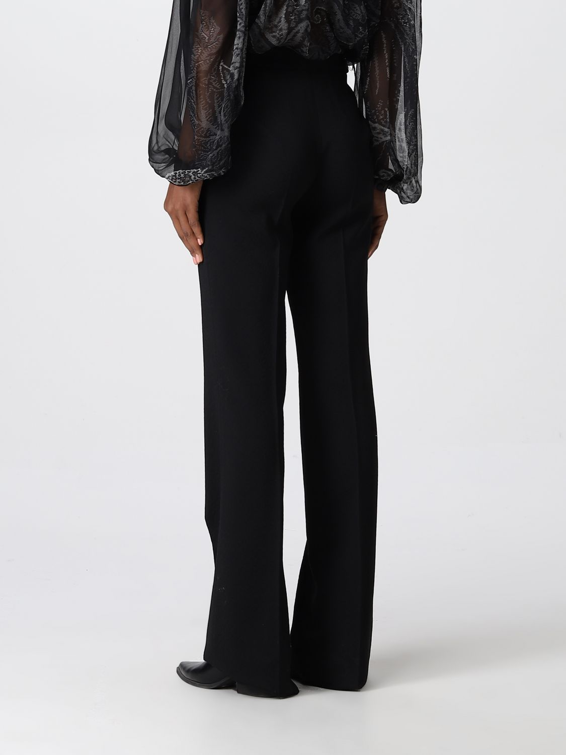 High-rise wide-leg trousers