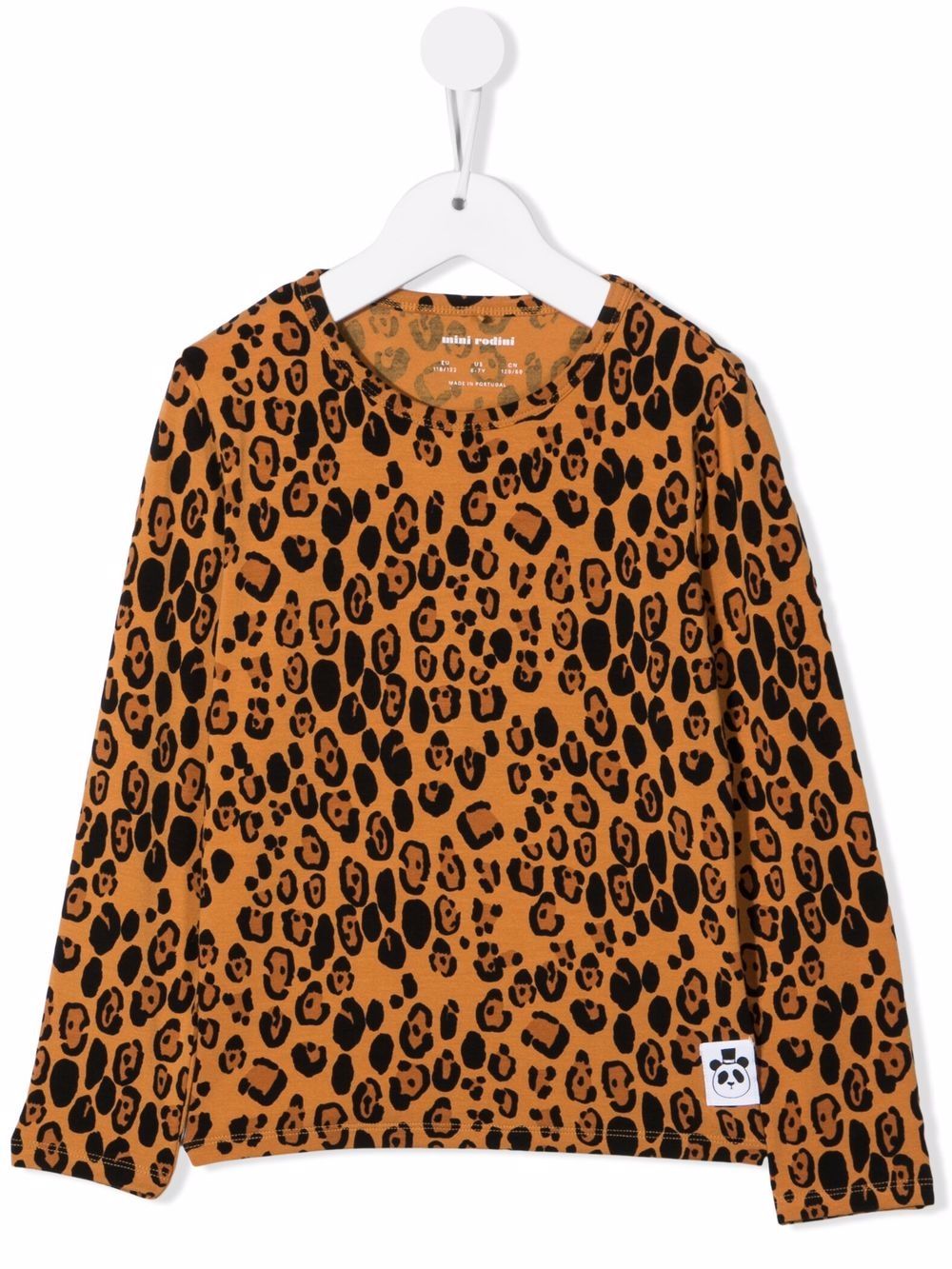Orange T-shirt For Kids With Animal Print