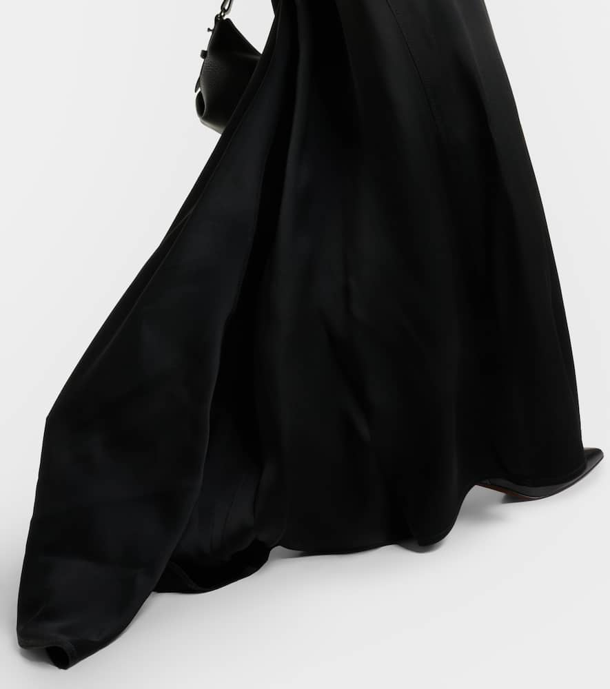 Satin maxi skirt