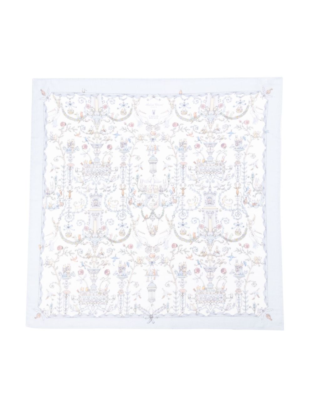 X Caitlin Wilson Toile De Jouy carré - White