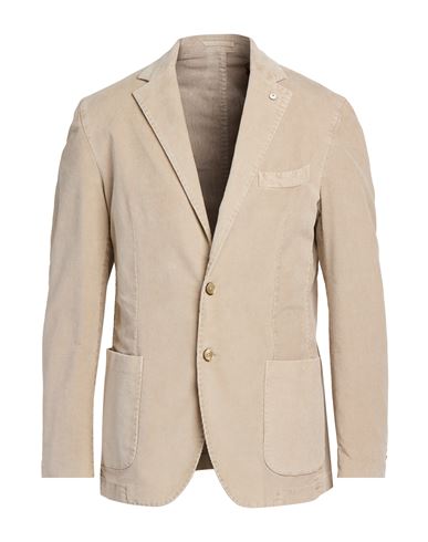 L. b.m. 1911 Man Blazer Beige Size 40 Cotton, Elastane