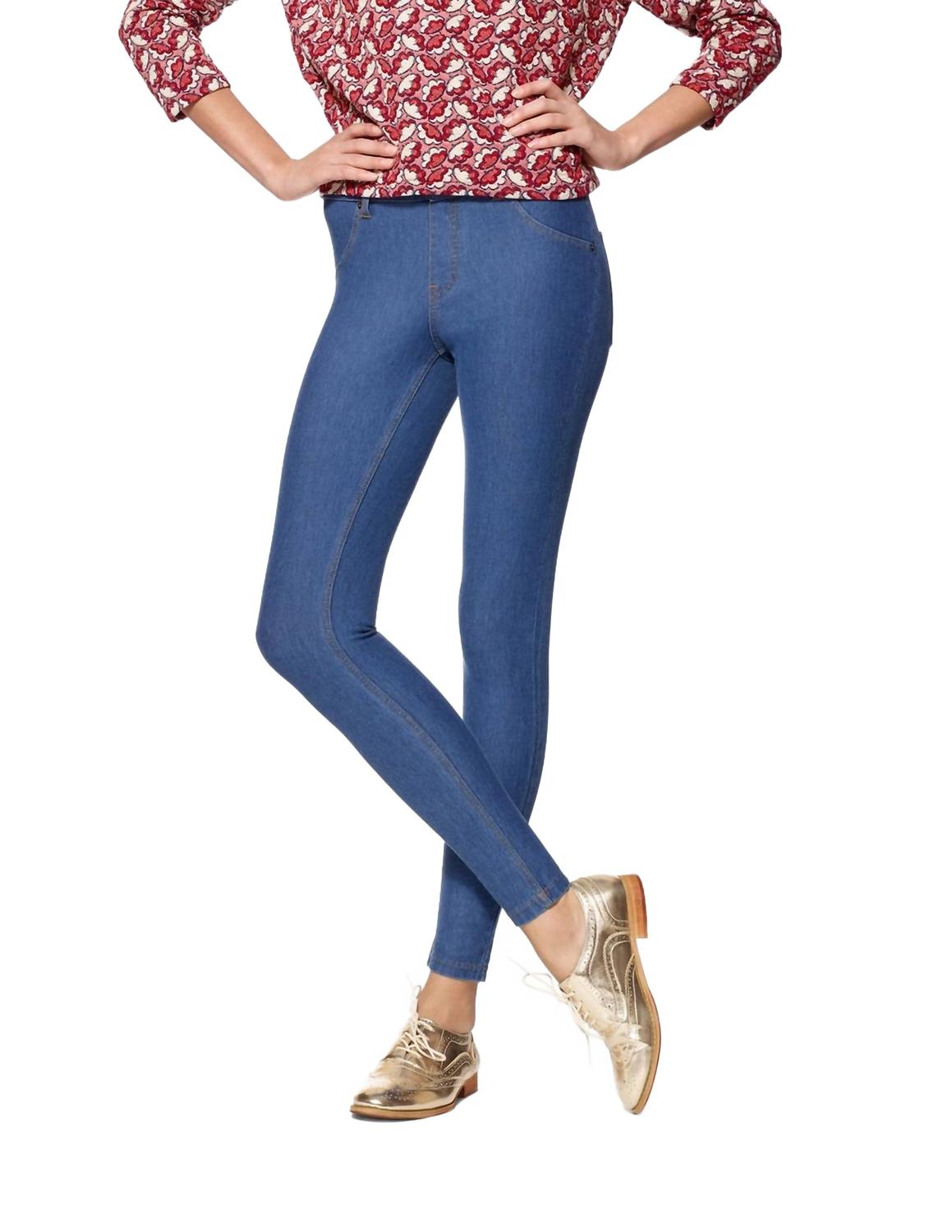 Essential Denim Leggings In Medium Wash