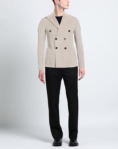 Man Blazer Light grey Size 36 Cotton, Lyocell, Elastane