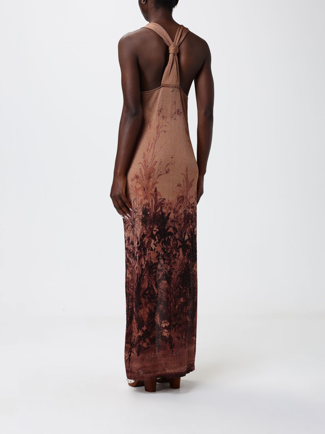 Dress Woman color Leather