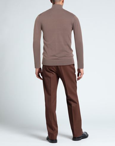 Man Cardigan Light brown Size L Cotton