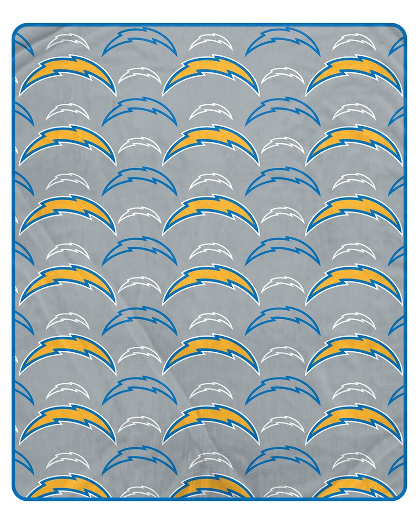 Los Angeles Chargers Nfl Team Signature Logo Fleece Throw