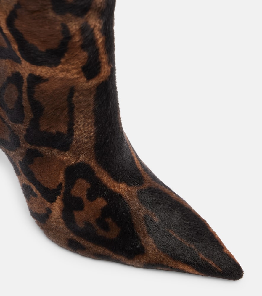 Miss Z 100 calf hair knee-high boots