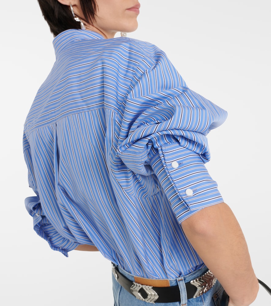Ruffled cotton shirt