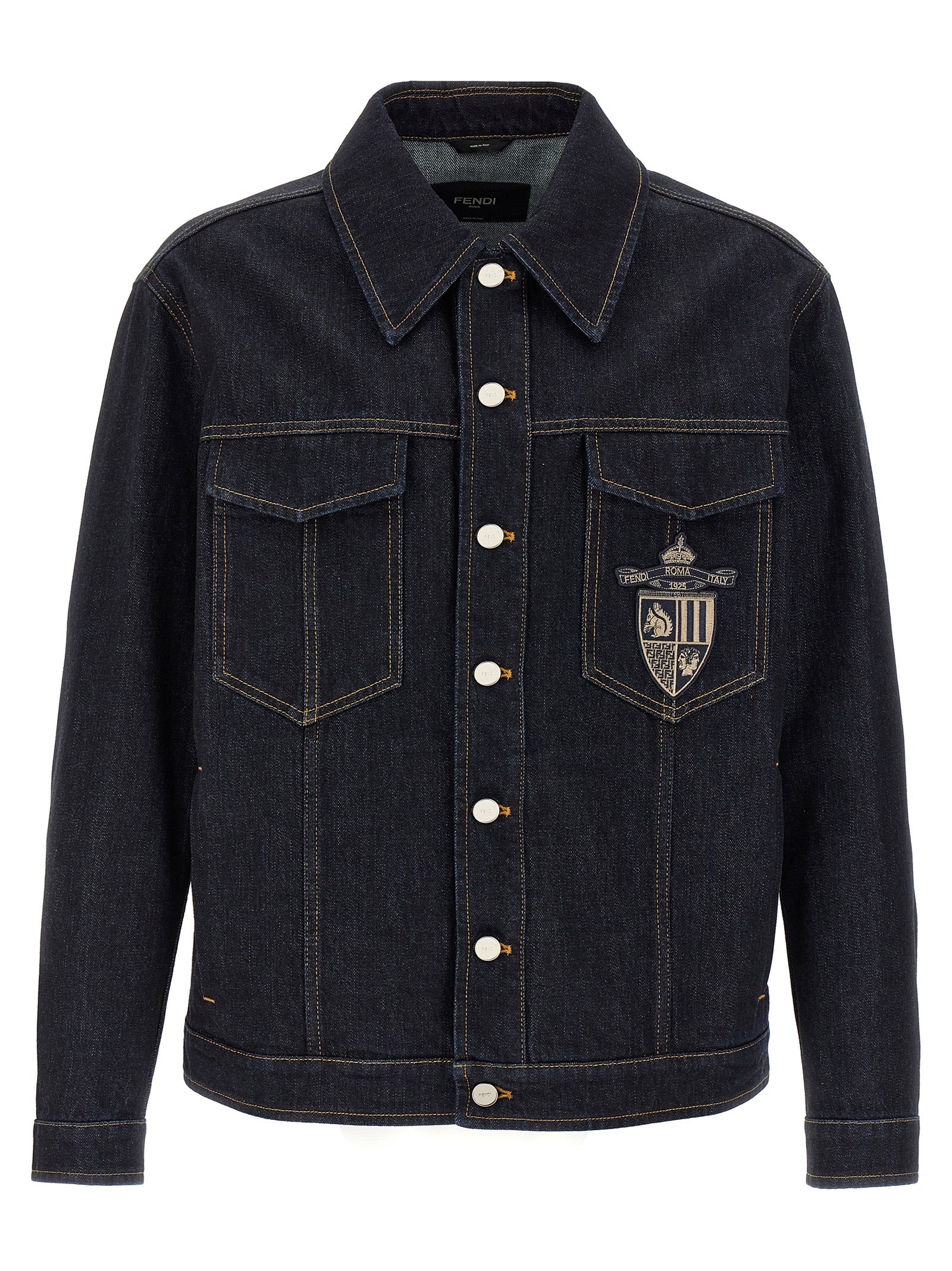 Cotton Denim Jacket — Blue