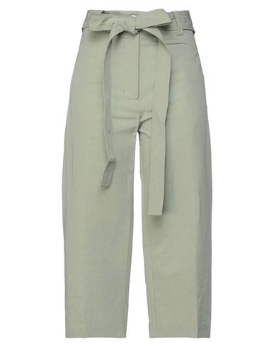 Woman Pants Sage green Size 2 Cotton, Linen