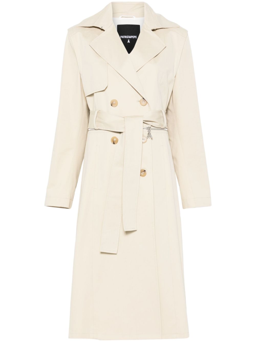 Zip-up trench coat - Neutrals