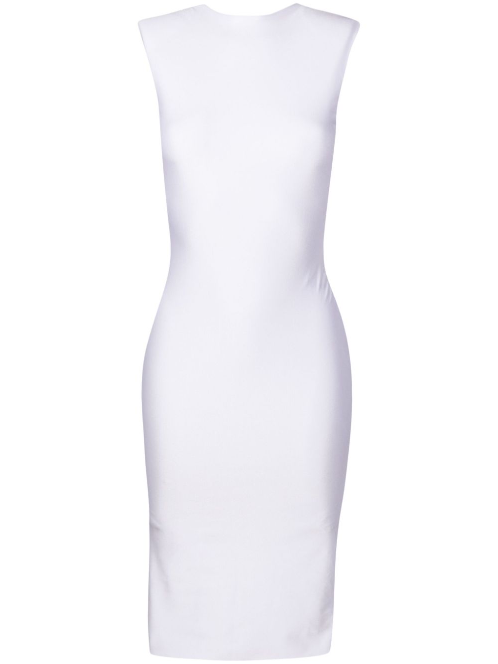 Gracie V-back midi dress - White