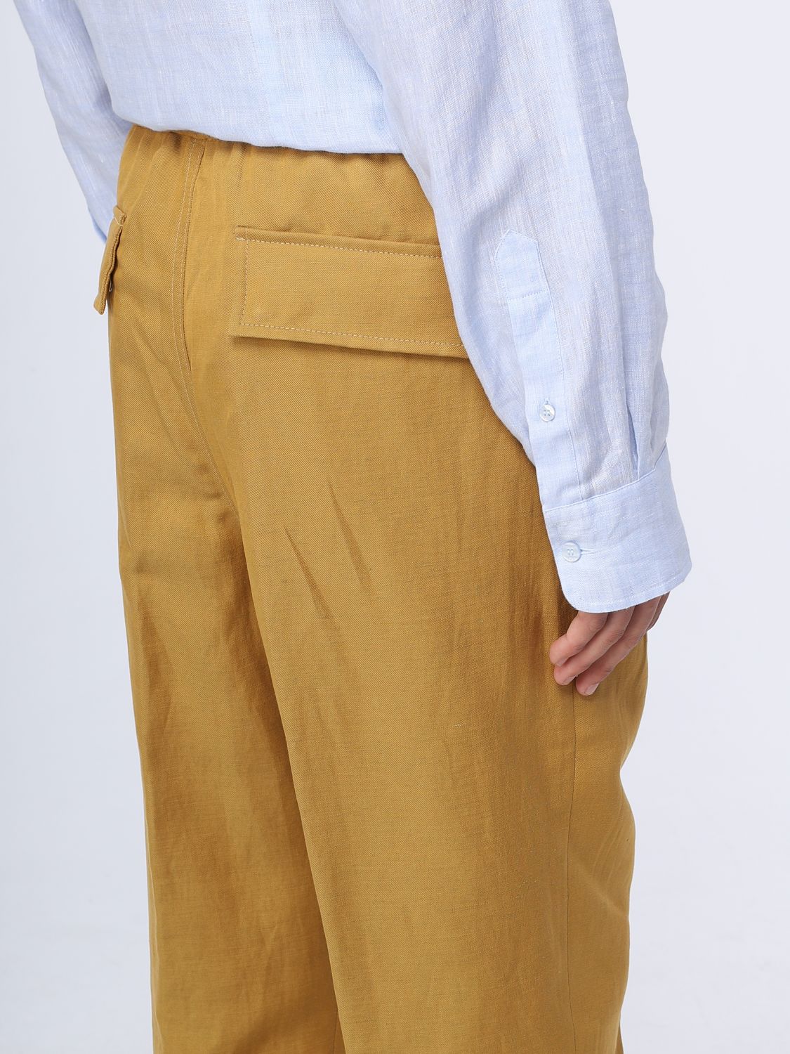 Pants Men color Ocher
