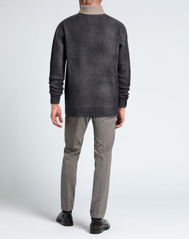Man Turtleneck Charcoal Size 40 Wool, Cashmere