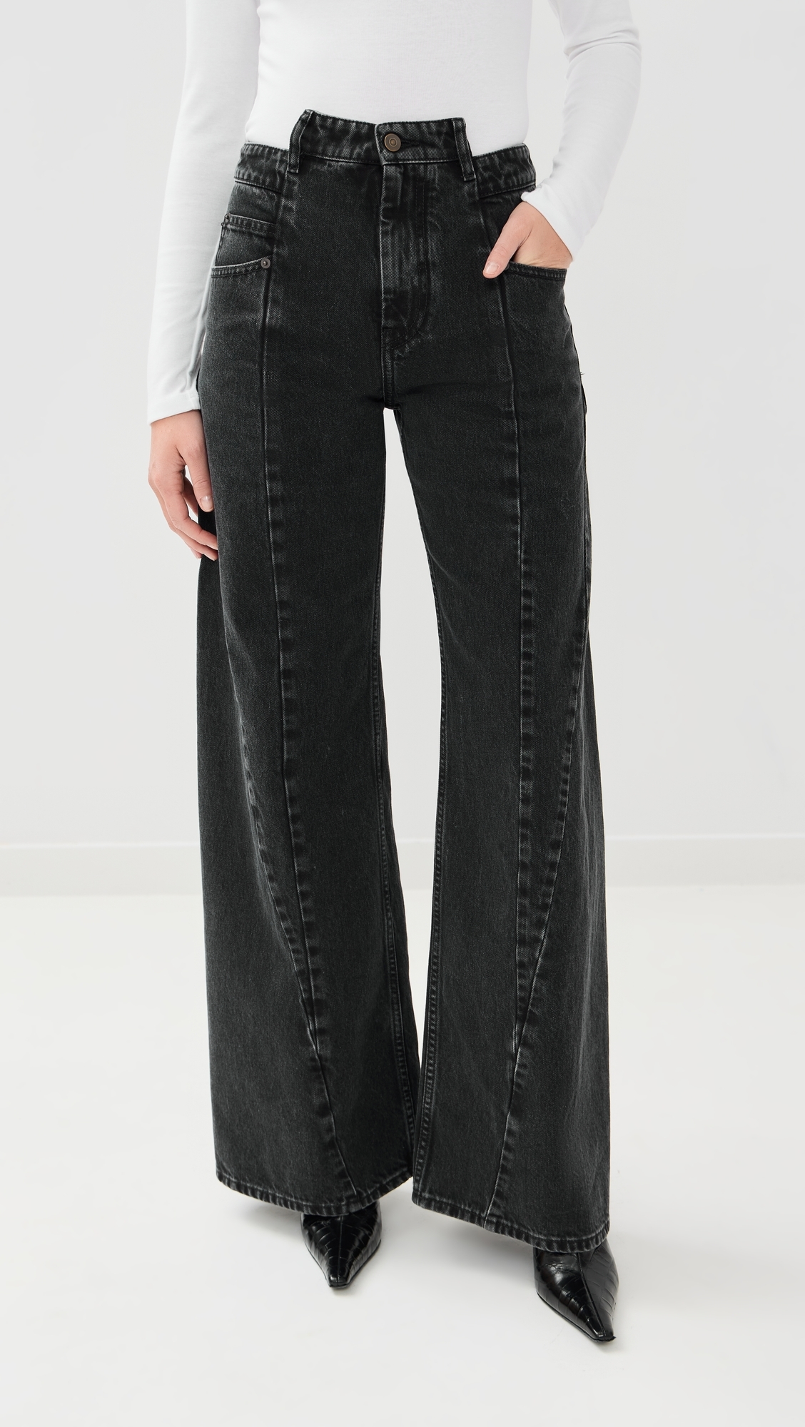 5 Pockets Pants Medium Black Stone