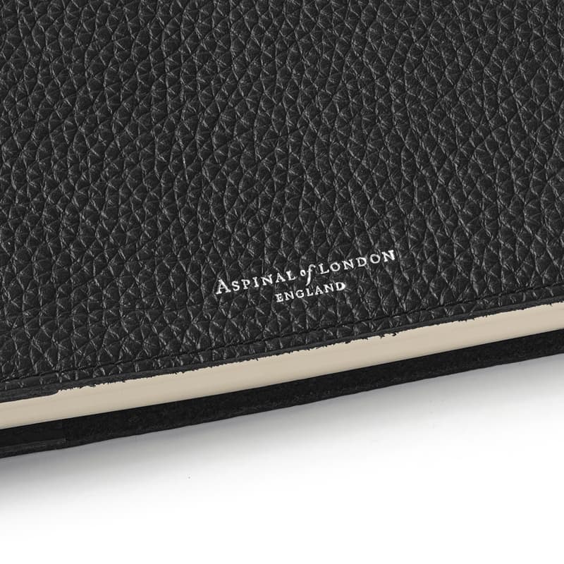 A5 Refillable Journal in Black Pebble