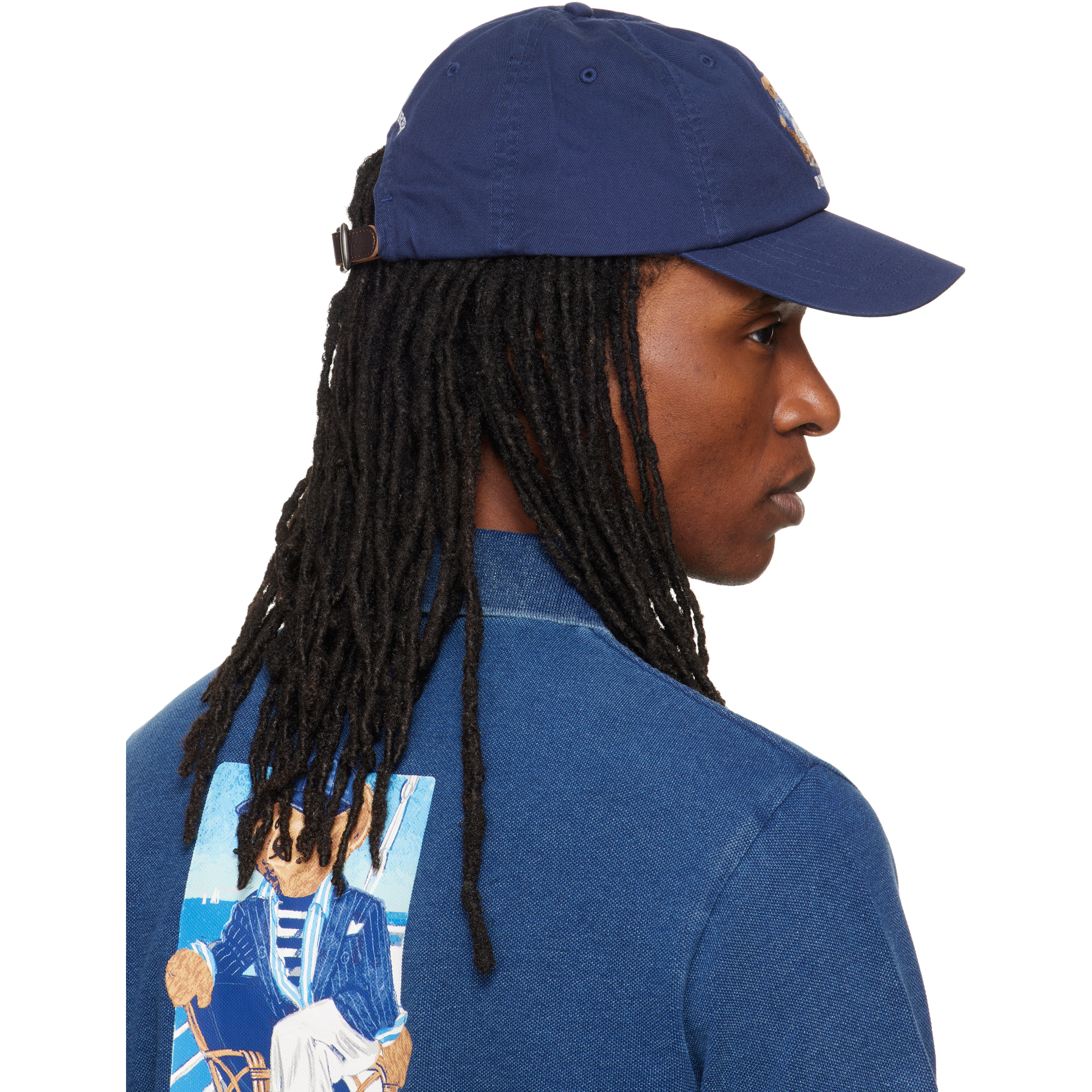 Navy Polo Bear Twill Ball Cap
