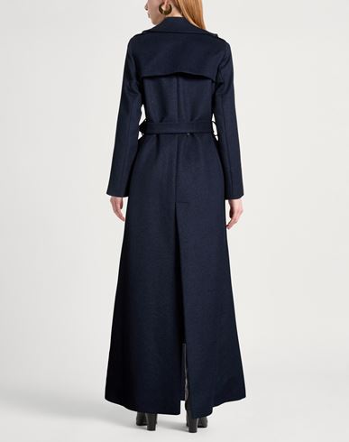 Woman Coat Midnight blue Size 4 Virgin Wool, Polyamide, Cashmere