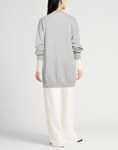 Collezione N_01 Woman Cardigan Light grey Size S Merino Wool, Cashmere