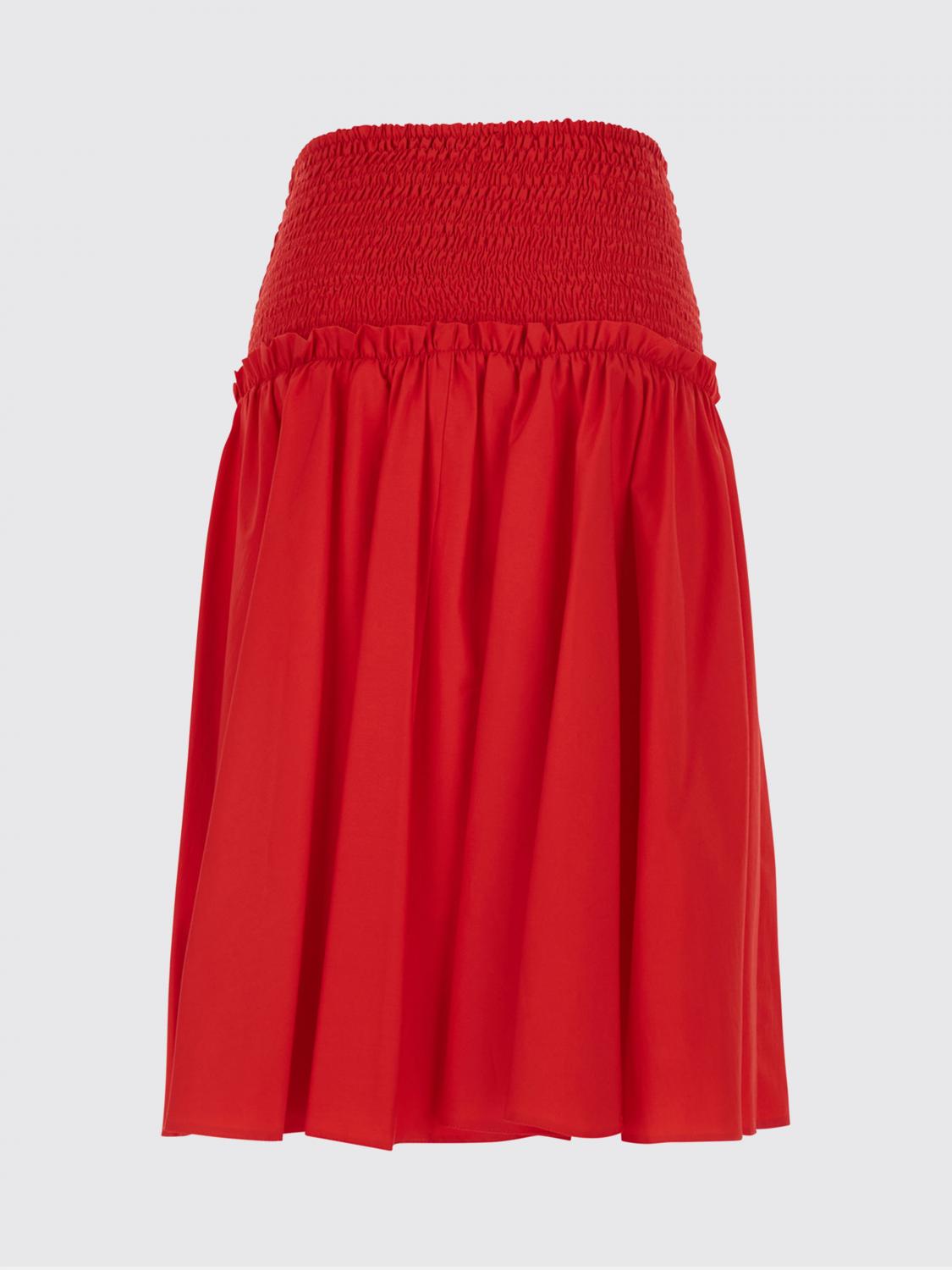 Skirt Woman color Red