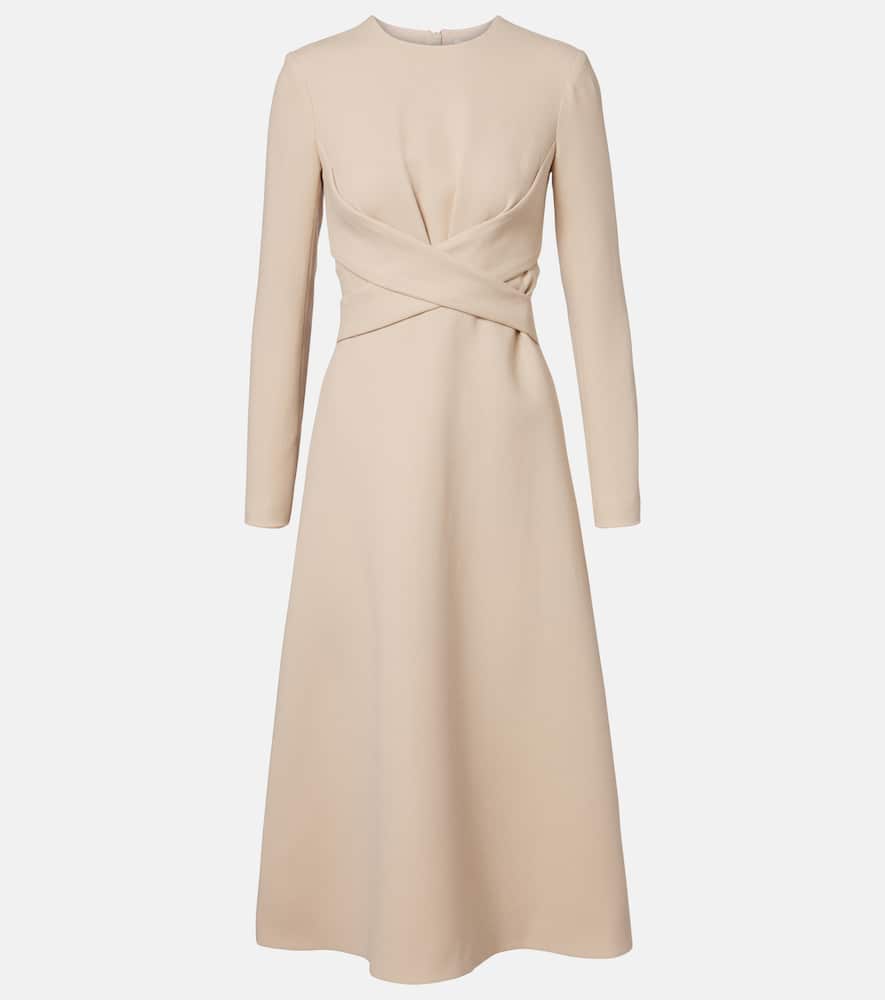 Elta wool crêpe midi dress
