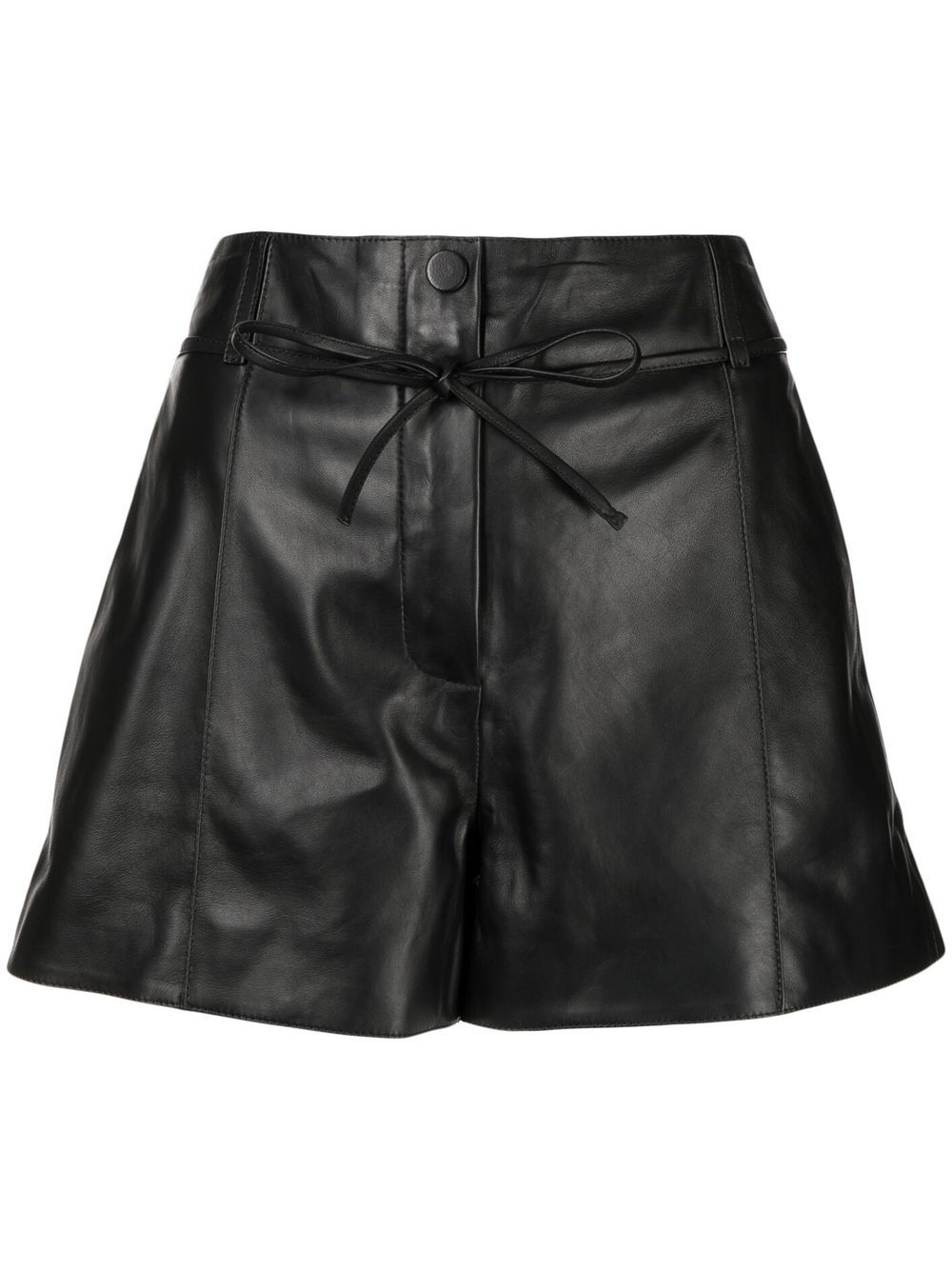Flared drawstring shorts - Neutrals