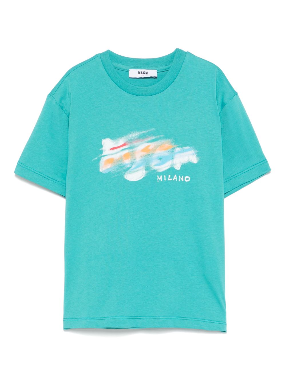 Logo-print T-shirt - Blue
