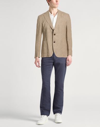 Man Blazer Sand Size 36 Linen
