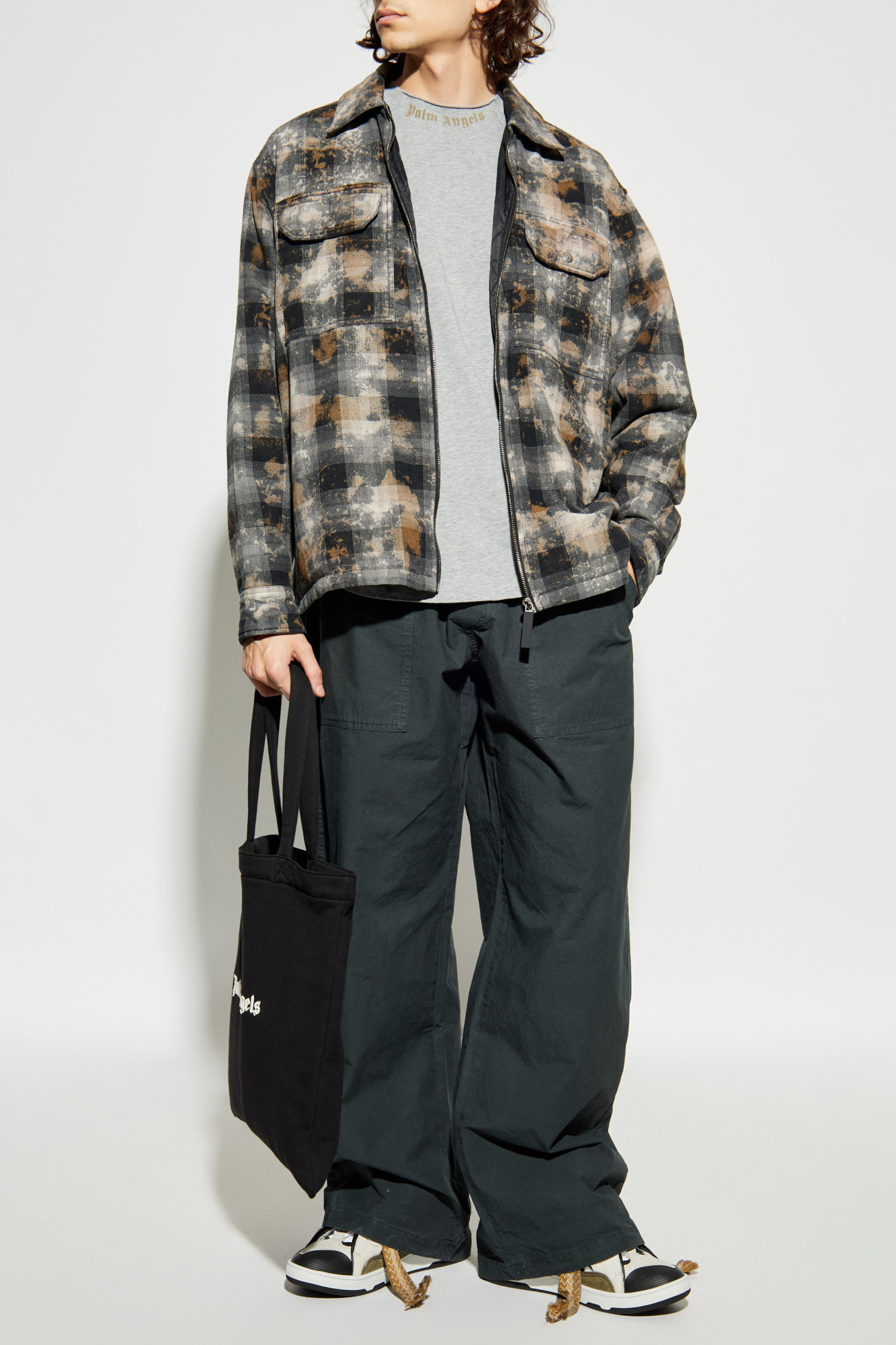Loose Fit Trousers, Men's, Black