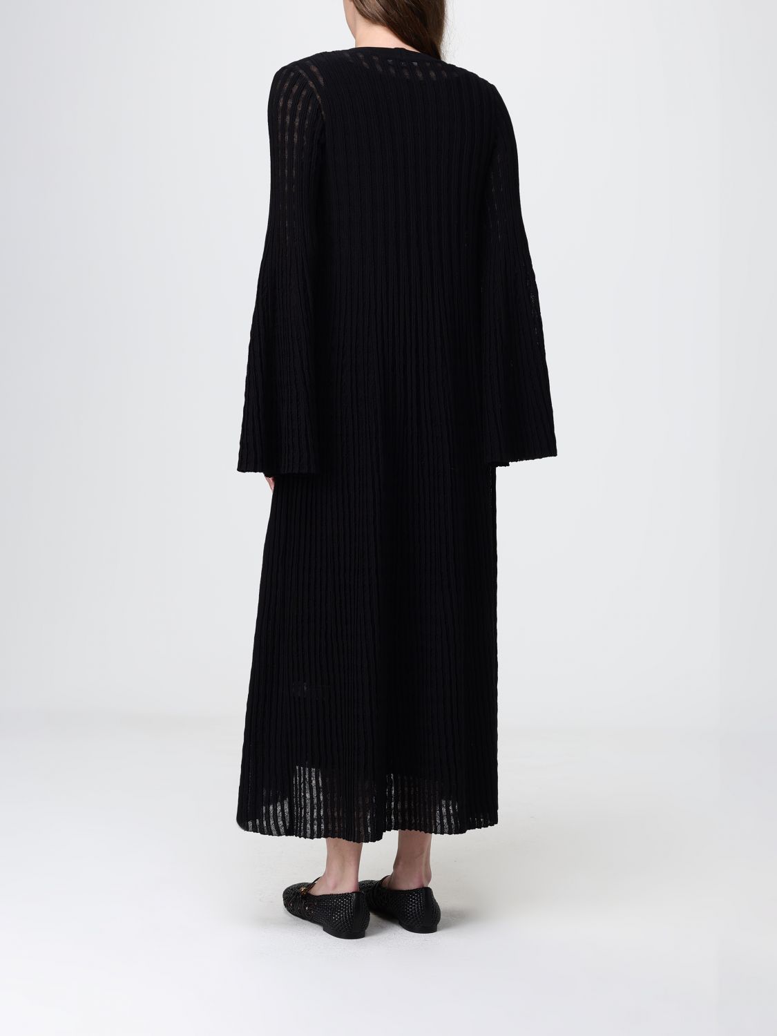 Liliana Long Viscose-Blend Cardigan with Kimono Sleeves