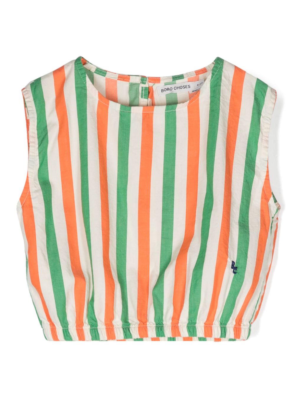Striped sleeveless T-shirt - Green