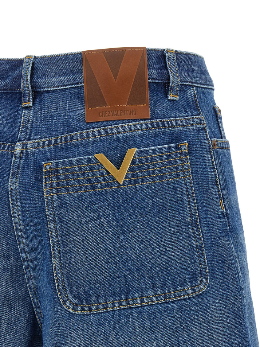 Blue VGold Shorts