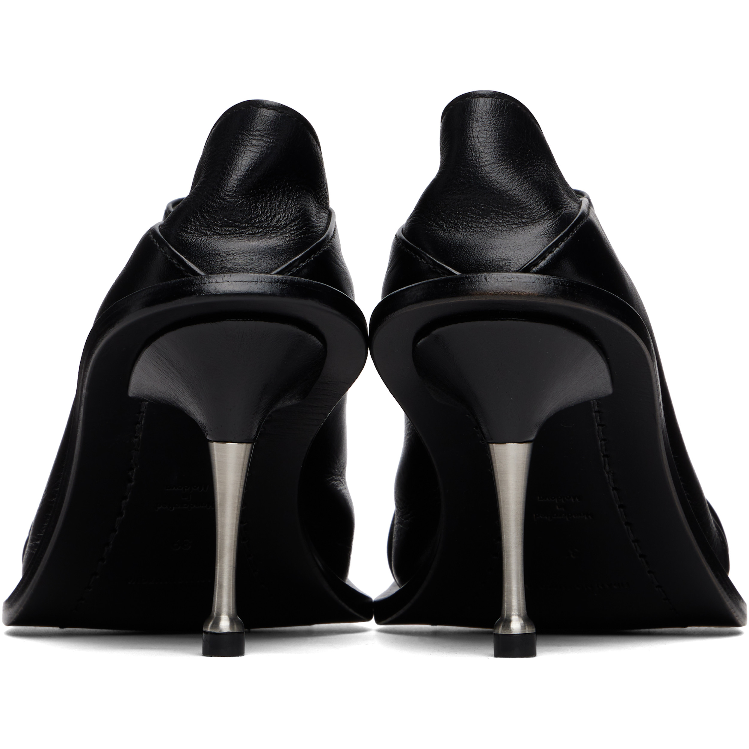 Black Convertible Mule Heels