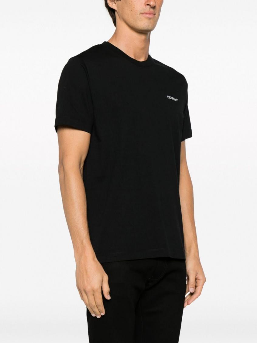 Scratch Arrow-print T-shirt - Black