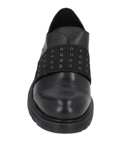 Woman Loafers Black Size 6 Leather, Elastic fibres