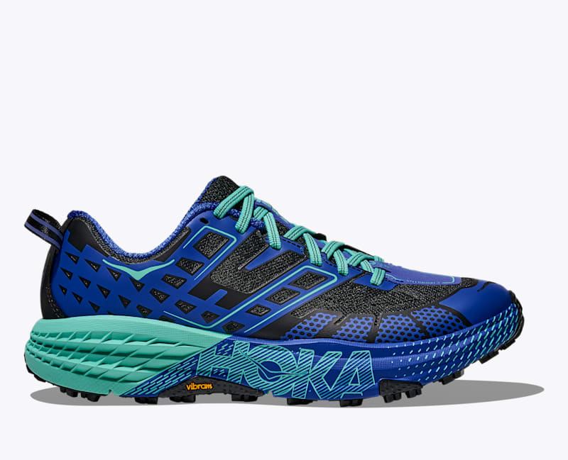 HOKA Speedgoat 2 Shoes in Obsidian/Ultramarine
