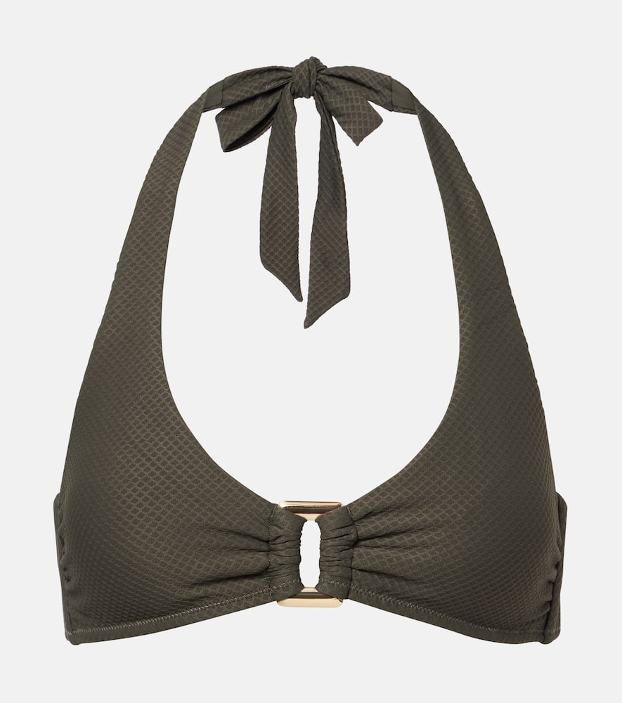 Halterneck bikini top
