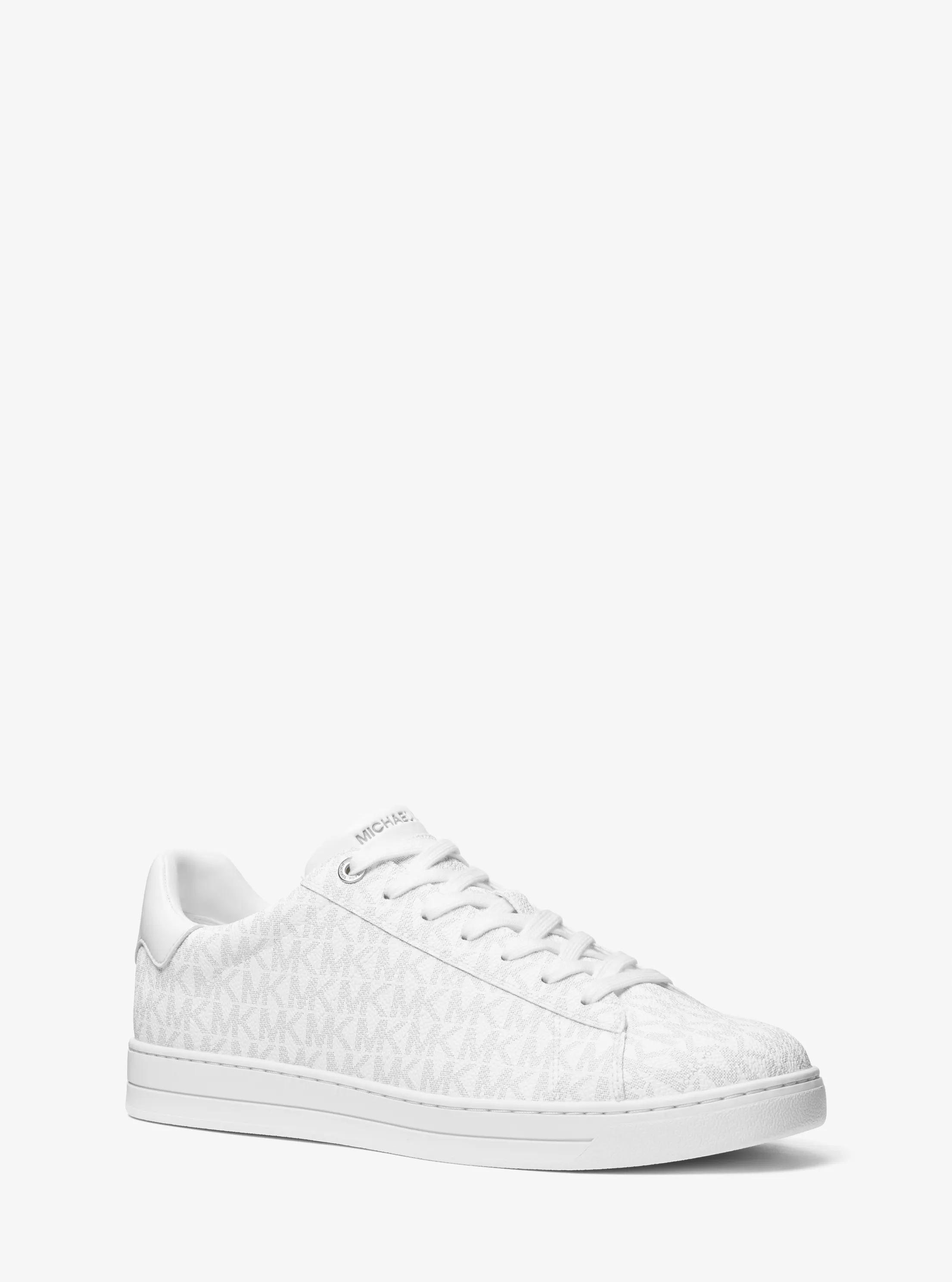 Jacob Signature Logo Sneaker in White - size 10