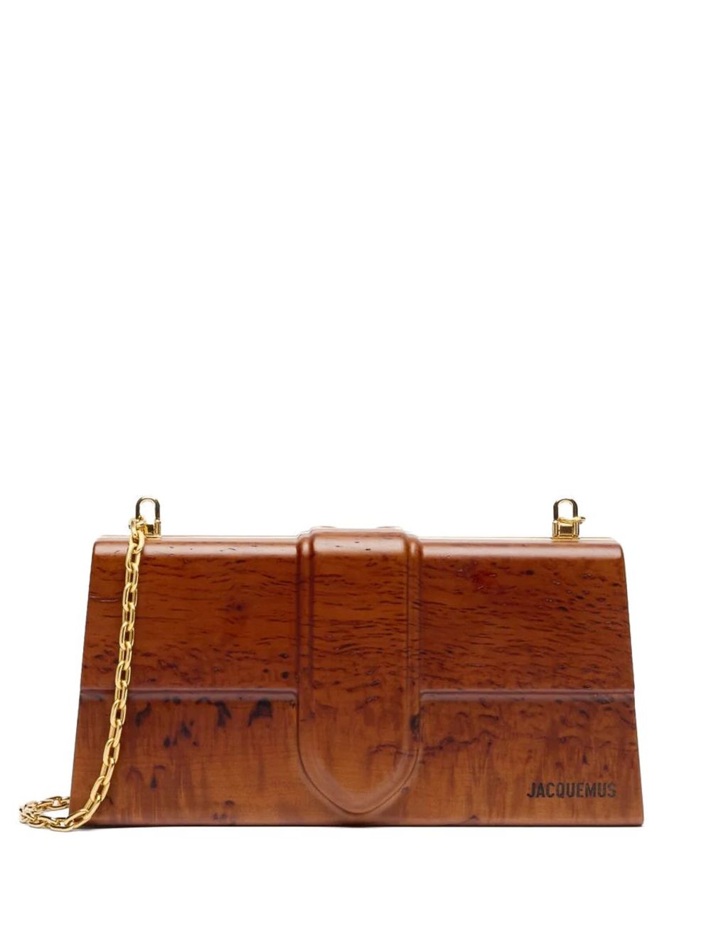 Le Bambino en bois shoulder bag - Brown