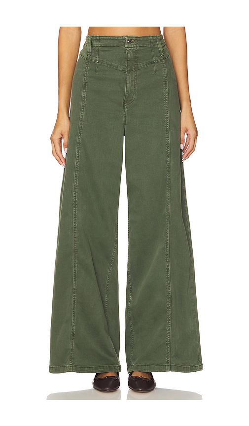 Free People Libre Wide Leg in Green. 24. Also