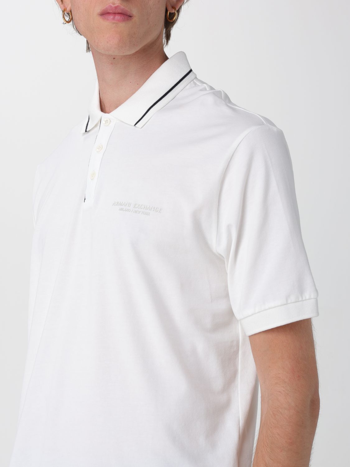 Polo Shirt Men color White