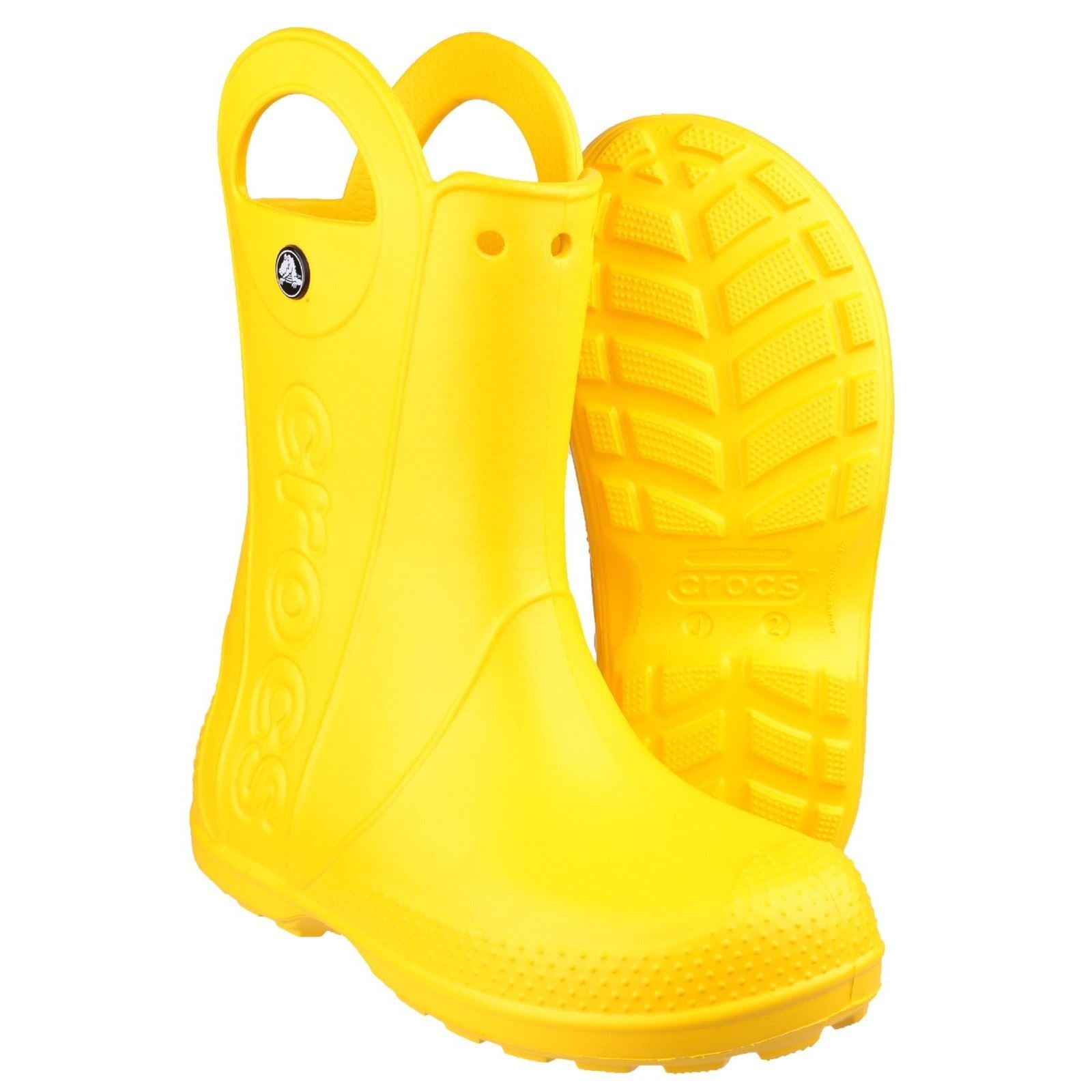 Crocs Handle It Rain Synthetic Yellow Wellington Boot