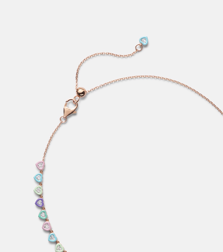 Candy Crush 18kt rose gold choker with diamonds