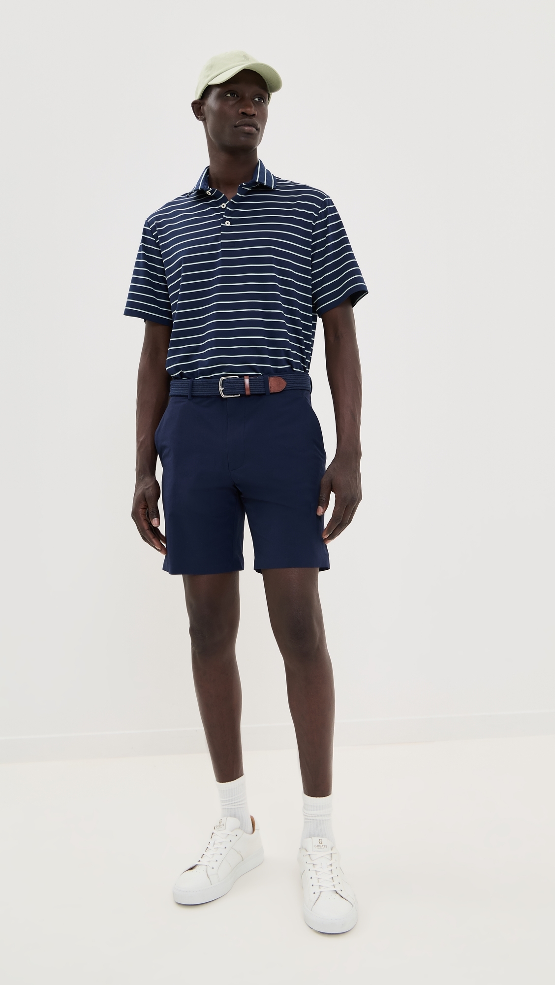 RLX Ralph Lauren On Course Matte Stretch Nylon Shorts 8 Refined Navy